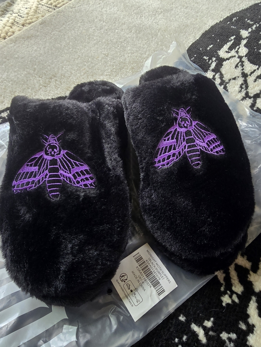 Killstar Midnight Moth Platform Slippers